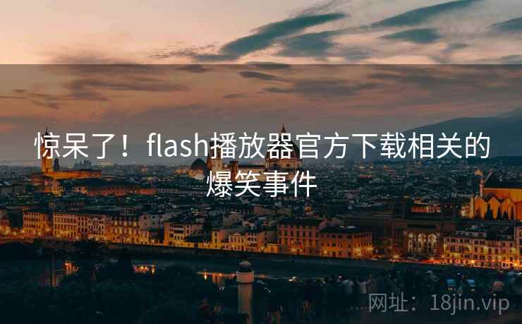 惊呆了！flash播放器官方下载相关的爆笑事件